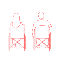 Humans Accessibility Wheelchair Users Back Tracing Svg Vector, Free Vectors File